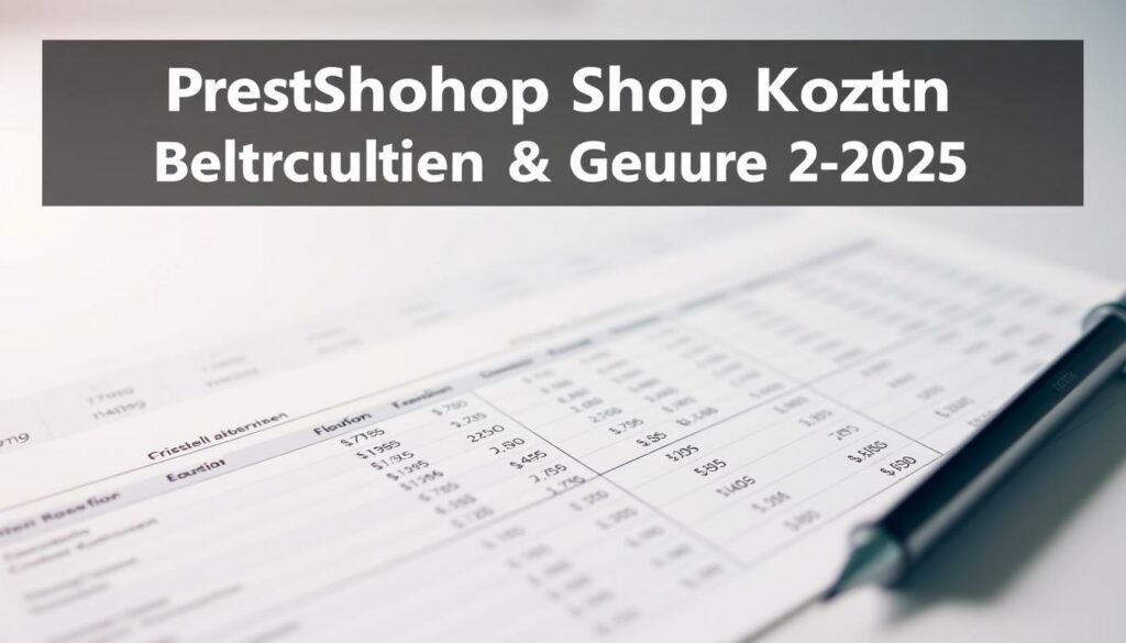 PrestaShop Shop Kosten